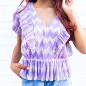 Womens Patterned Top Size L